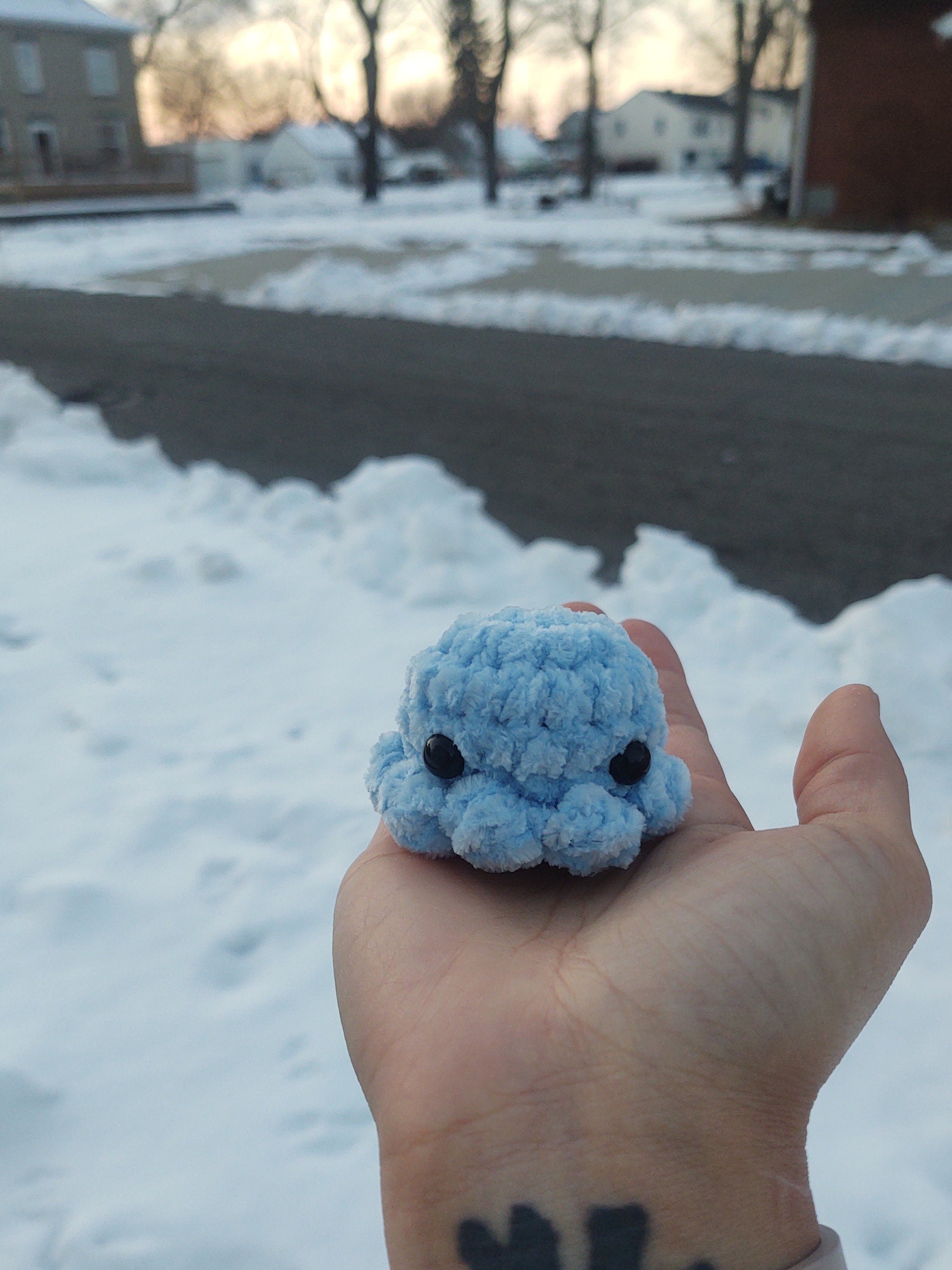 Mini velvet pastel octopus plushies