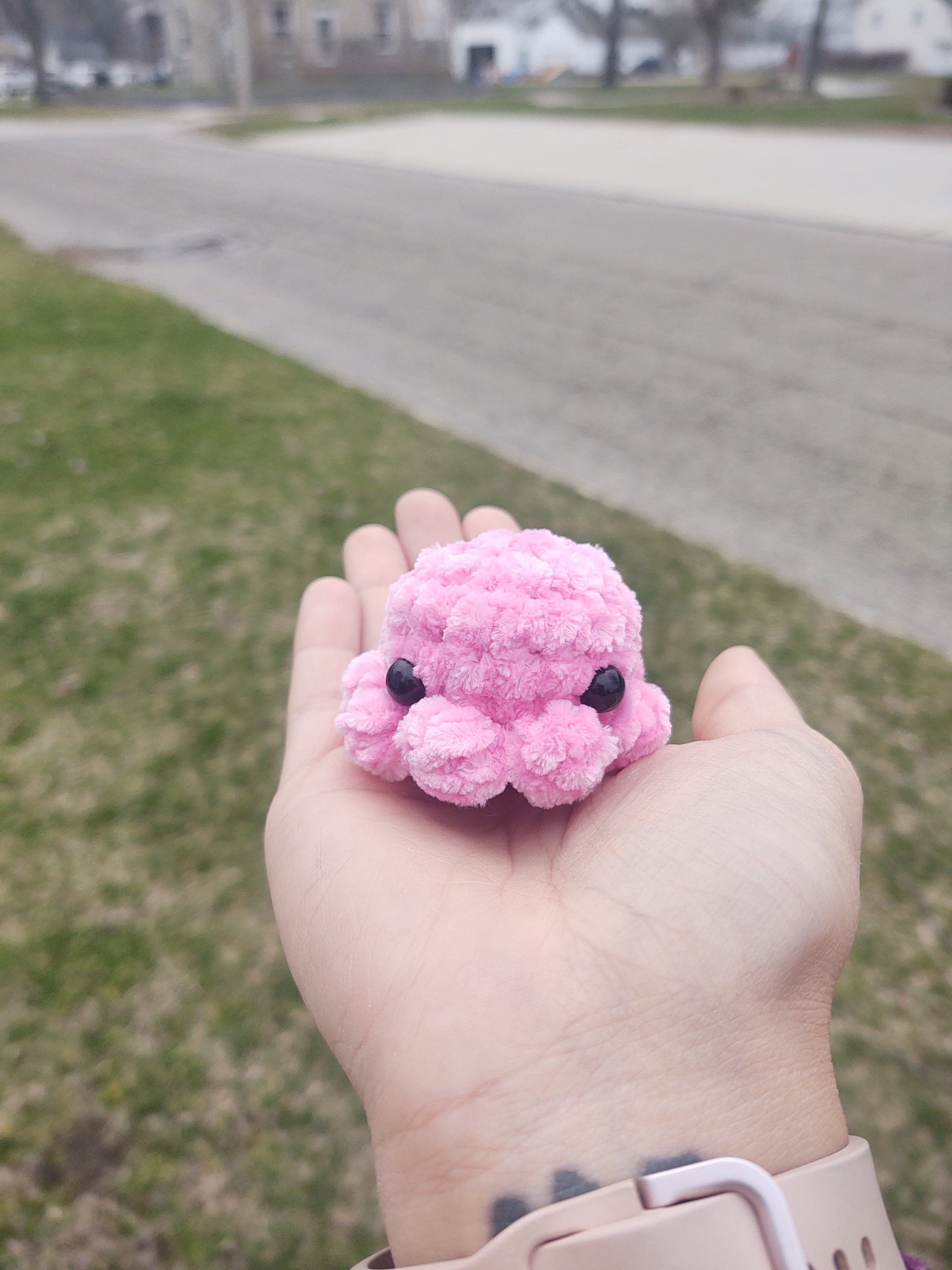 Mini velvet pastel octopus plushies