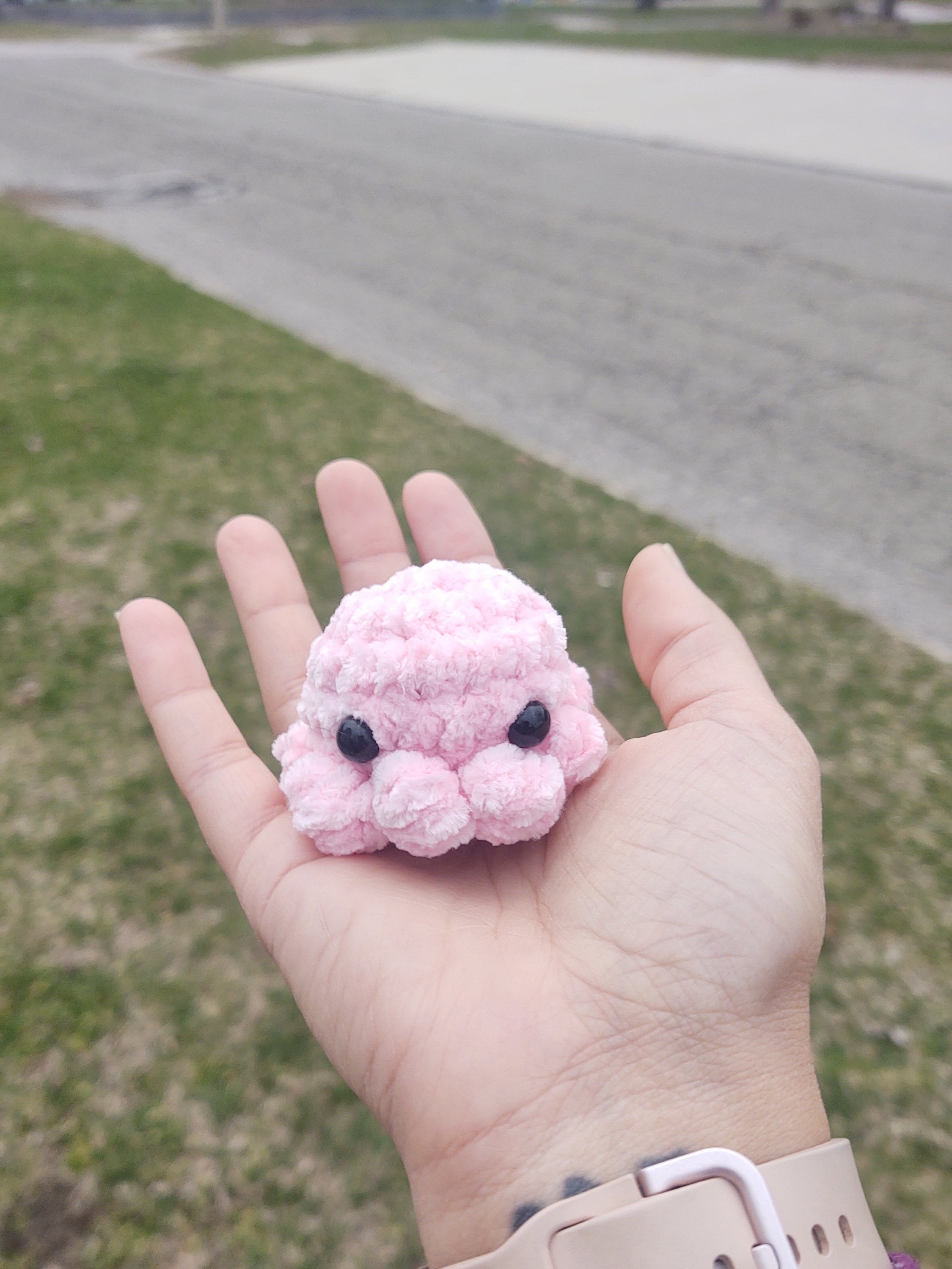 Mini velvet pastel octopus plushies